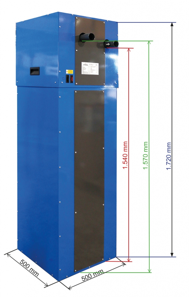 BasicOne Ansaugung Blau für GSP Kombikessel ATMOS