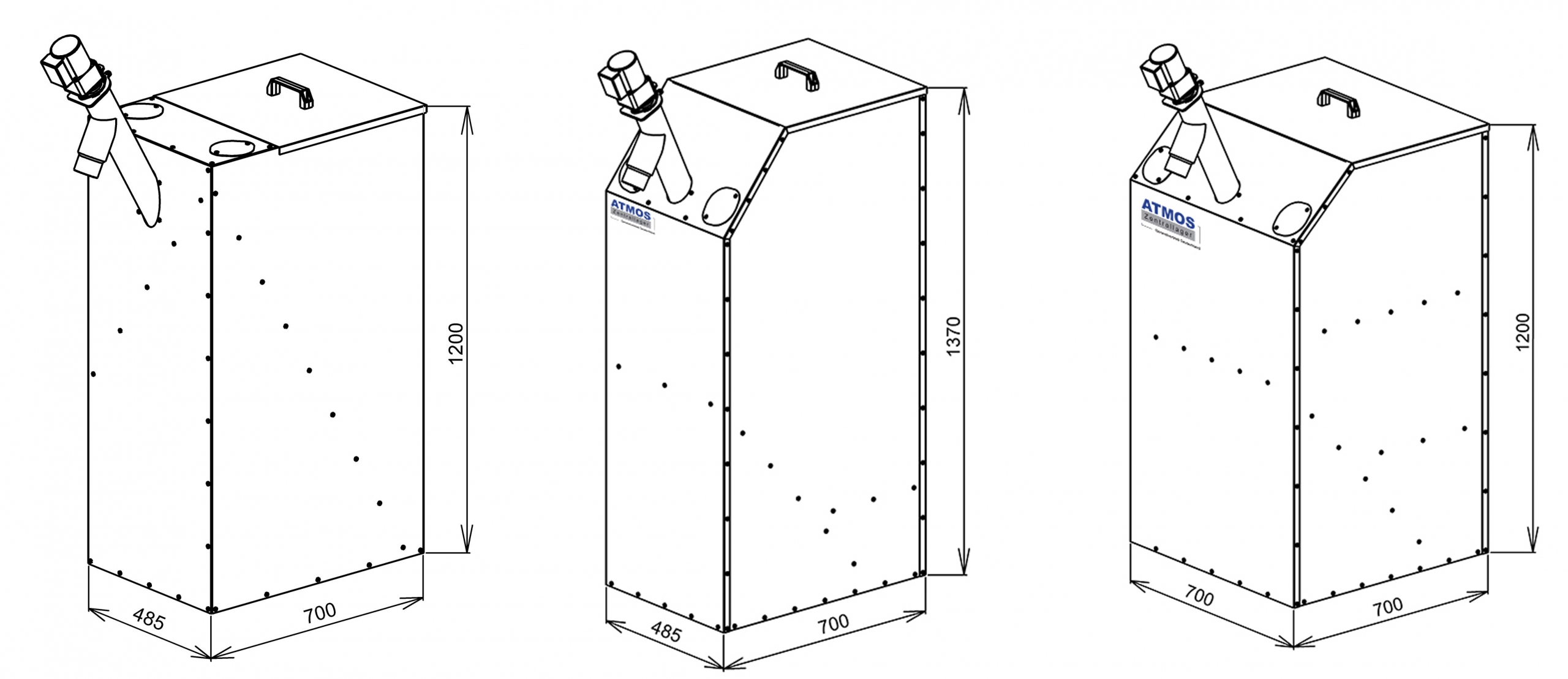 ATMOS Platzsparsilo - verschiedene Größen