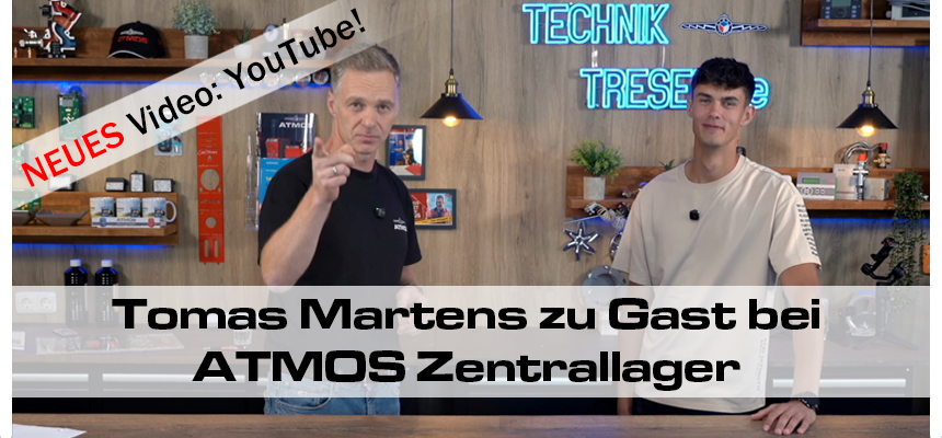 Influencer Tomas Martens bei ATMOS Zentrallager