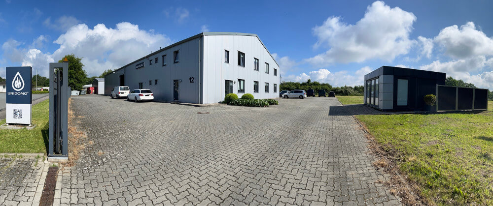 Firmengebäude von UNIDOMO in Busdorf